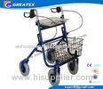 Economy Durable Steel Folding Rollator Walker with Four Wheel For Handicapped