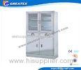 Swing Glass Doors Metal Hospital Furniture Cupboard for Store file and book