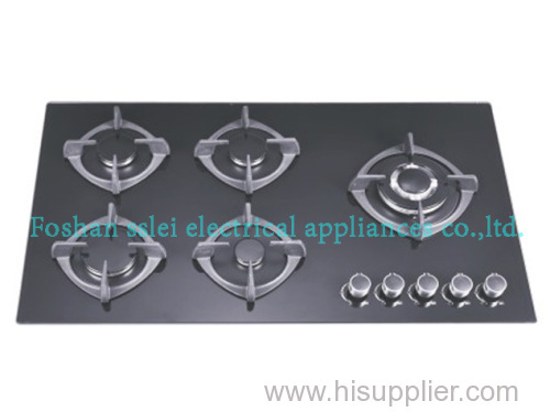 Strong firepower kitchen gas stove with 5 burners