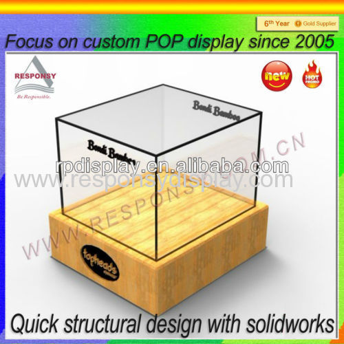 2015 hot sell customized table top acrylic display stand