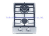 2 built-in burners stainless steel gas stove