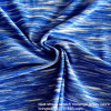 Jiaxing blue streak stretch melange jersey fabric