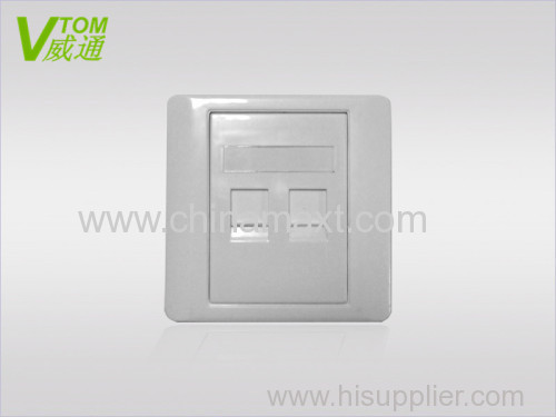 86 Type 2 Port Face Plate China Manufacture with High Quality