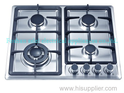 4 burners stainless steel panel gas stove
