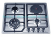 Stainless steel panel gas cooker with 4 burners