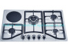 5 burners stainless steel panel gas stove