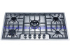Built-in 5 burners stainless steel panel gas cooker