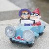 Dwarf Driving Car Solar Light