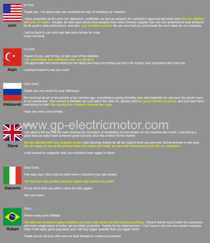 Refrigerator spare parts EC ECM motor