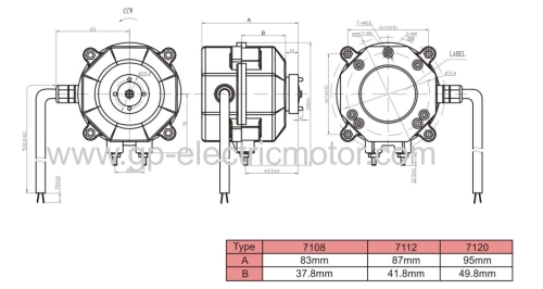 Refrigerator spare parts EC ECM motor