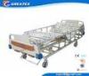 3 - Function Adjustable Manual Hospital Bed with Wheels for Patient Home Use