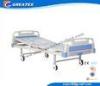 Aluminum Alloy Handrail Single Crank Manual Hospital Bed With Silent Wheels