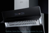 900mm tempered glass panel range hood