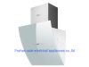 White tempered glass panel 600mm range hood