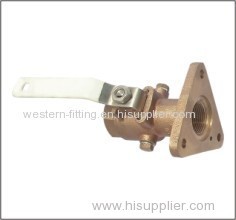 Bronze Flange Ball Valve Full Port Sand Casting Body