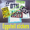 Discount price Minrui offer custom design eggshell stickers non removable stickers