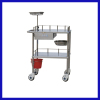 Stainless steel dressing car hospital furniture