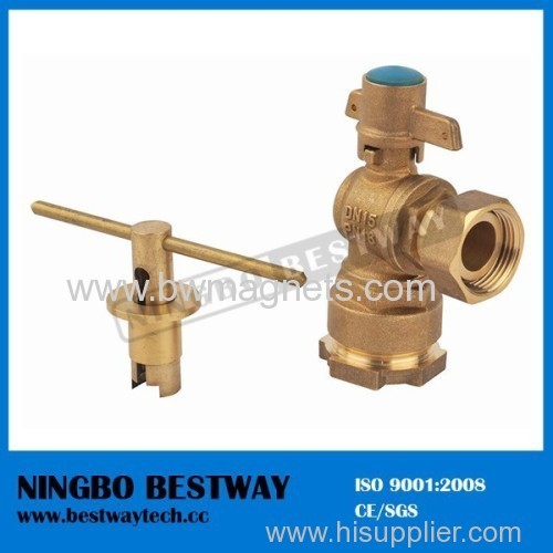 CW602N DZR forged brass lockable ball valve for HDPE pipe