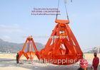 Mechanical Tools Orange Peel Mineral Powder Grapples / Grabs For Bulk Cargo Loading