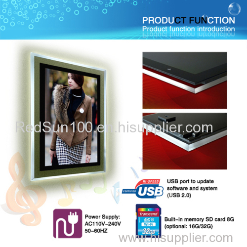 15 inch Single Face Acrylic Crystal LCD Display