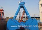 Low Noise and Safety Mechanical Clamshell Grab Bucket , Four Ropes Grapple 10m