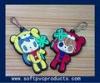 Cute Doll Personalized Custom Key Chains / Plastic Keychains / Silicone Keyring with Logo