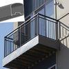 Outdoor Aluminum Hand Railings For stairs , exterior hand railings