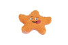 Pet animal starfish shaped latex soft chew toy with squeaky