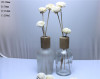 Promotion perfume empty glass bottle with knob lid for wholesale