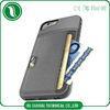 Soft TPU and PU Leather Cell Phone Case With Credit Card Slot in Grey , Black