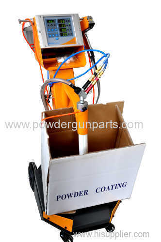 Manual powder coating gun system for any powder