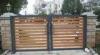Aluminium Swing Wireless Bi Folding Gates For Bungalow With Remote Control