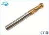 55 - 65 Hardness Carbide Ball Nose End Mill for Plastic , Bullnose End Mill