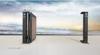 Metal Aluminium Collapsible Bi Folding Gates For Driveways