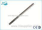 Solid Carbide Four Flute End Mill , Square 45 Helix High Hardness End Mill