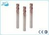Tungsten Carbide Corner Radius End Mill , Center Cutting End Mill