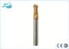 R0.5-R10.0mm , 50-65 Degree Hardness Ball Nose End Mill With 2 - 4 Flute