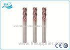 1.0-12.0mm Dia , Length 50 - 100 mm Corner Radius End Mill With 2 - 6 Flute
