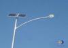 100 Watt LED Solar Street Lights With Beam Angle 0 - 90 Degree / White Pole