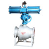 Pneumatic ash unloading ball valve Stainless Steel trunnion mounted ball valve