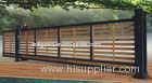 Wooden Automatic Sliding Gates , Residential Trackless Cantilever Gate