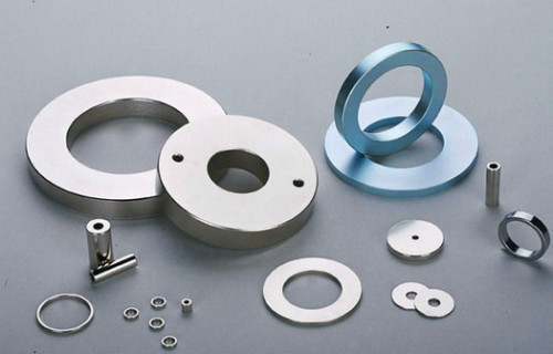 Permanent sintered NdFeB radial magnetization ring magnet