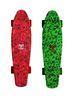 Red Plastic Penny Skateboard , Penny Board Or Skateboard 22X 6 Inches