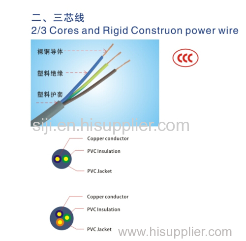 2/3 cores and construon power wire