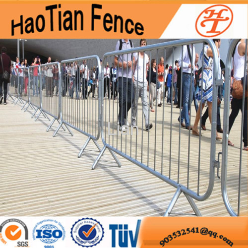 fixed feet Galvanized security steel road pedestrian barrier