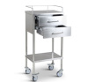 Lab stainless steel utility handcart on wheels