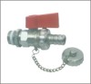 Brass Ball Valve with Cover Hose Barb