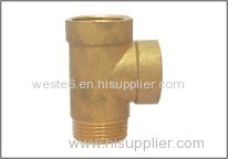 Brass Pump Fitting With Three Way