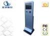 Sliver Automatic Interactive ATM Credit Card Self Service Banking Kiosk 15 Inch