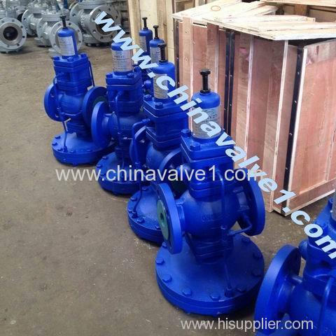 Pilot operated pressure reducing valve pressure regulator